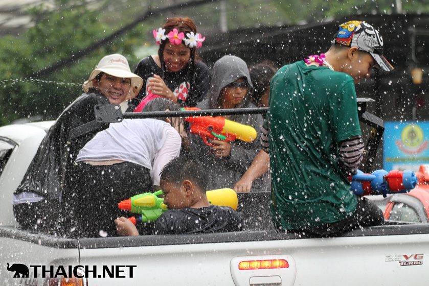 2014年ソンクラーン（タイ正月・水かけ祭り）の様子