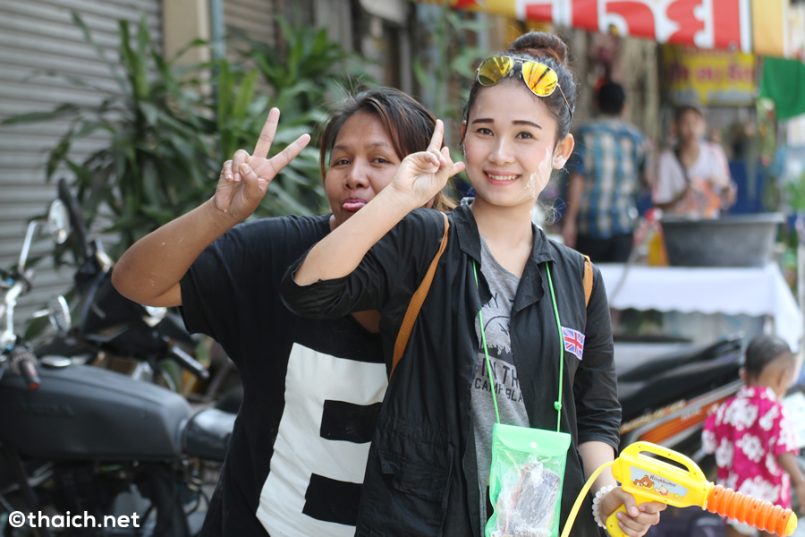 2015年ソンクラーン（タイ正月・水かけ祭り）の様子