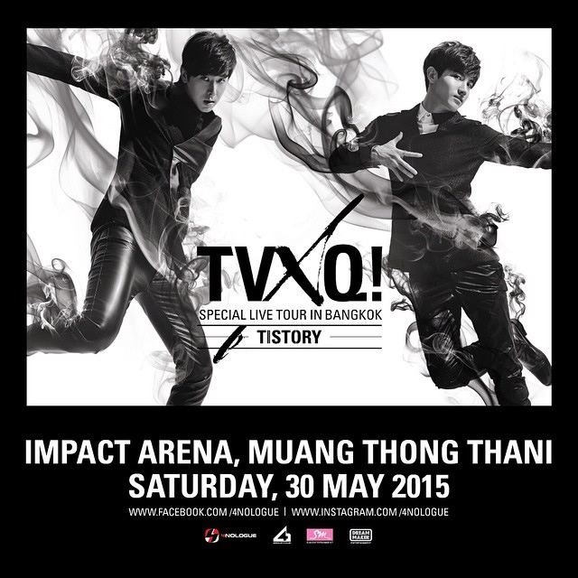 東方神起タイ・バンコク公演「TVXQ! SPECIAL LIVE TOUR – T1ST0RY – IN BANGKOK」が2015年5月30日開催