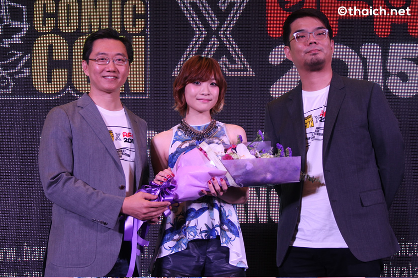 May'nが「Bangkok Comic Con × Anime Festival Asia Thailand 2015」開催発表記者会見に登場