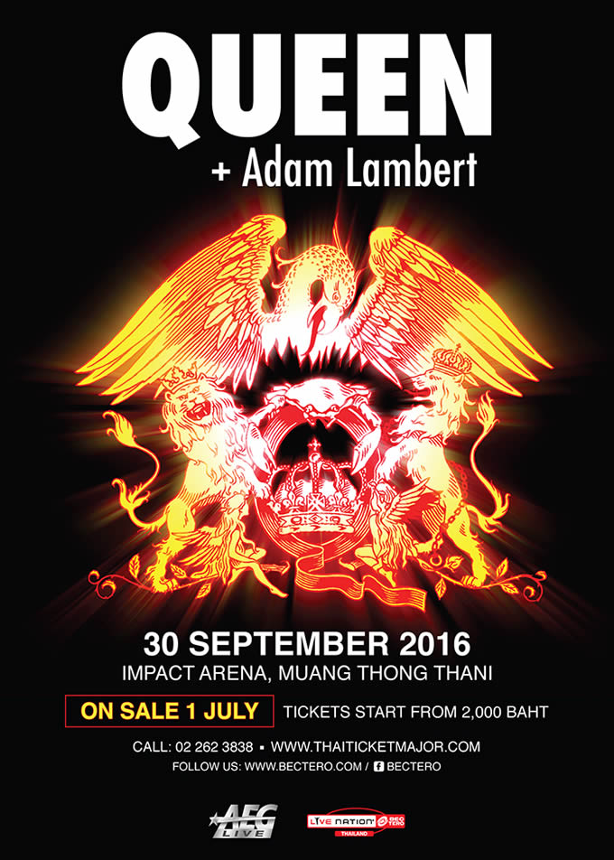 Queen + Adam Lambert On Tour in Bangkok