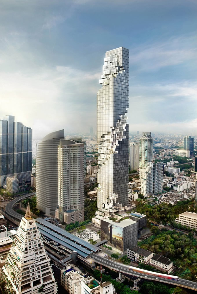 バンコク「マハナコン」は崩れ落ちそうなデザインの超高層ビル【TVウォッチング】