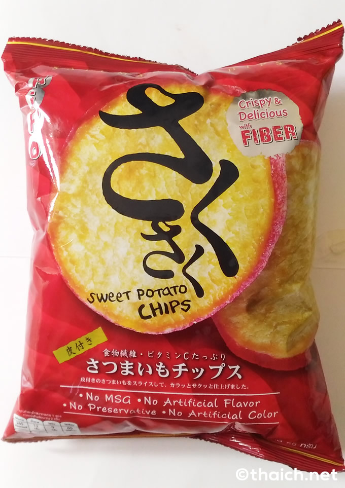 さつまいもチップス「さくさく」はまるで日本の商品のようなタイの商品
