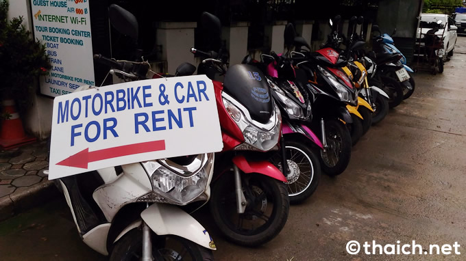 レンタルバイク店のイメージ写真