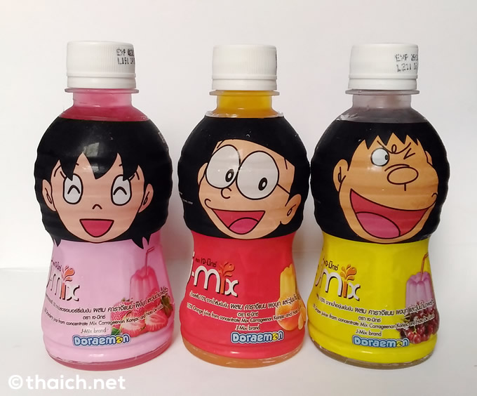 のび太 しずかちゃん ジャイアン！タイのドラえもんのジュース「J-MIX」