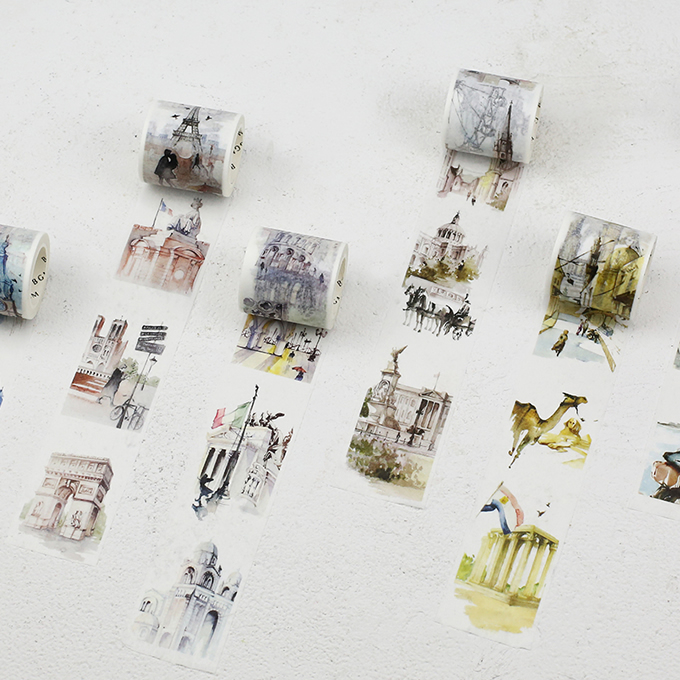 タイもあり!世界の国々のシンボルや風景が描かれた「旅するマスキングテープ」が発売開始 タイもあり!世界の国々のシンボルや風景が描かれた「旅するマスキングテープ」が発売開始