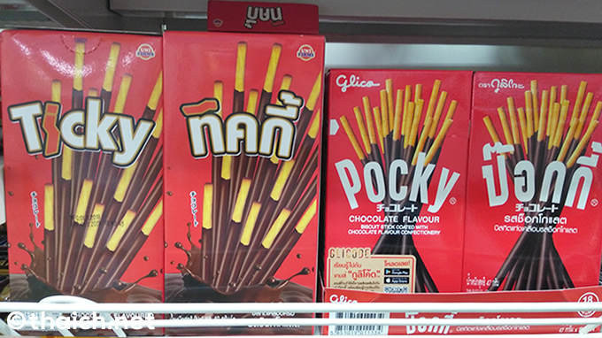 タイの「ティッキー」と日本の「ポッキー」