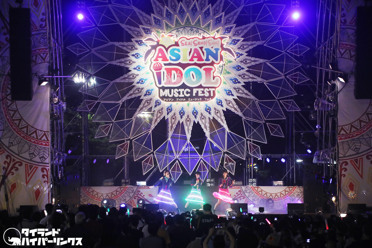 キャンディzooナイトメア、夜のパタヤビーチで幻想的ステージ！［ASIAN IDOL MUSIC FEST 2019］