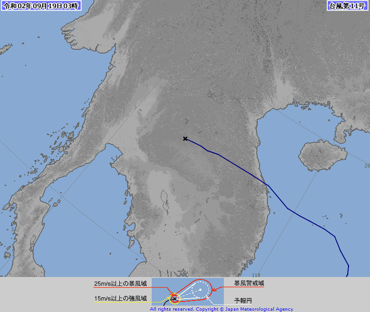 台風11号「ノウル」は熱帯低気圧に変わるも大雨・強風・高波に注意