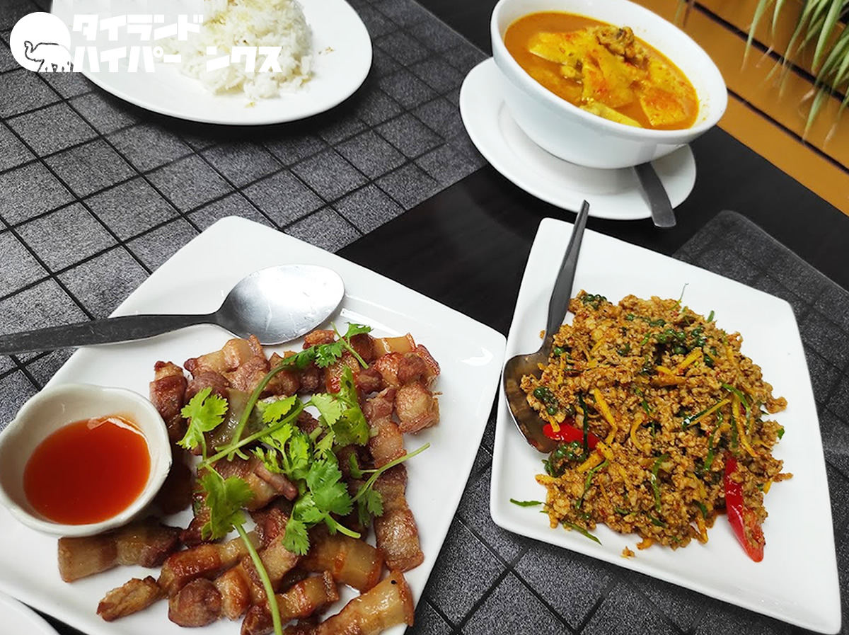 クラビ空港のレストラン「IMMSOOK」のタイ南部料理