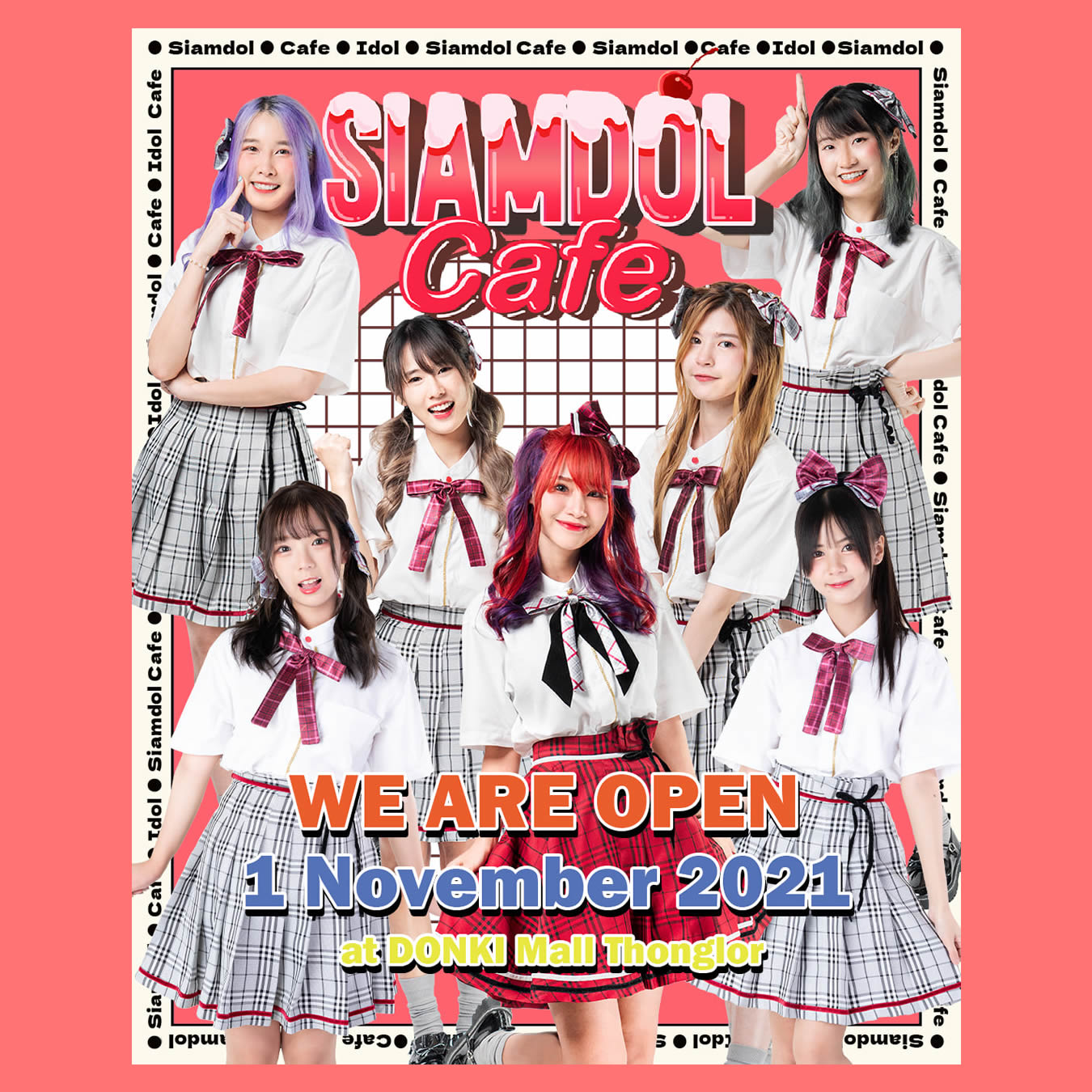 タイ初アイドルカフェ「Siamdol Cafe」がドンキモール・トンローで2021年11月1日オープン
