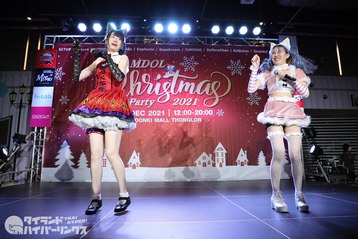 未来のアイドル候補MiewMiew＆Namiのクリスマス［Siamdol Christmas Party 2021］