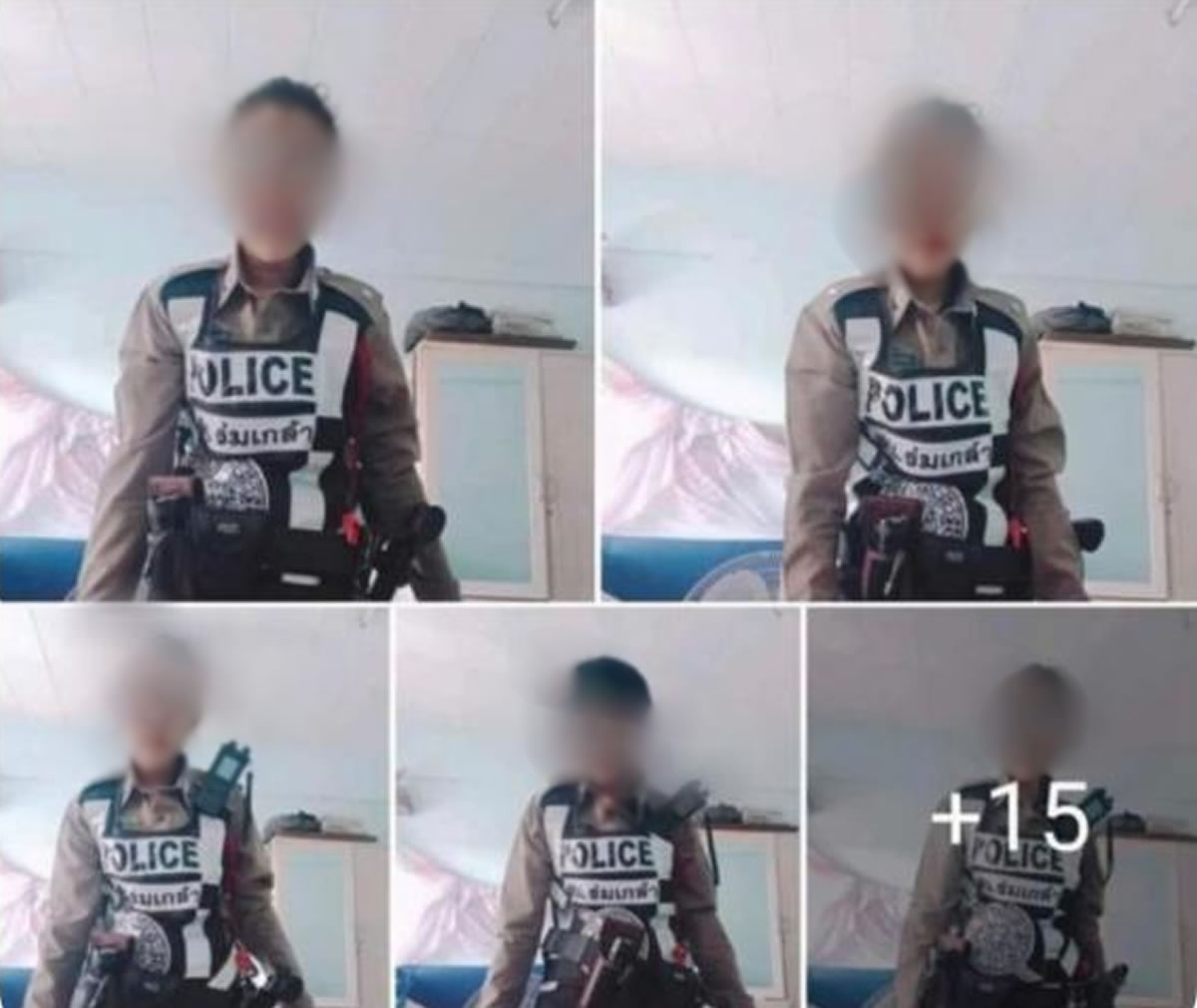 SNSに警察コスプレ写真を投稿したのは警察官の孫娘、タイ警察が説明