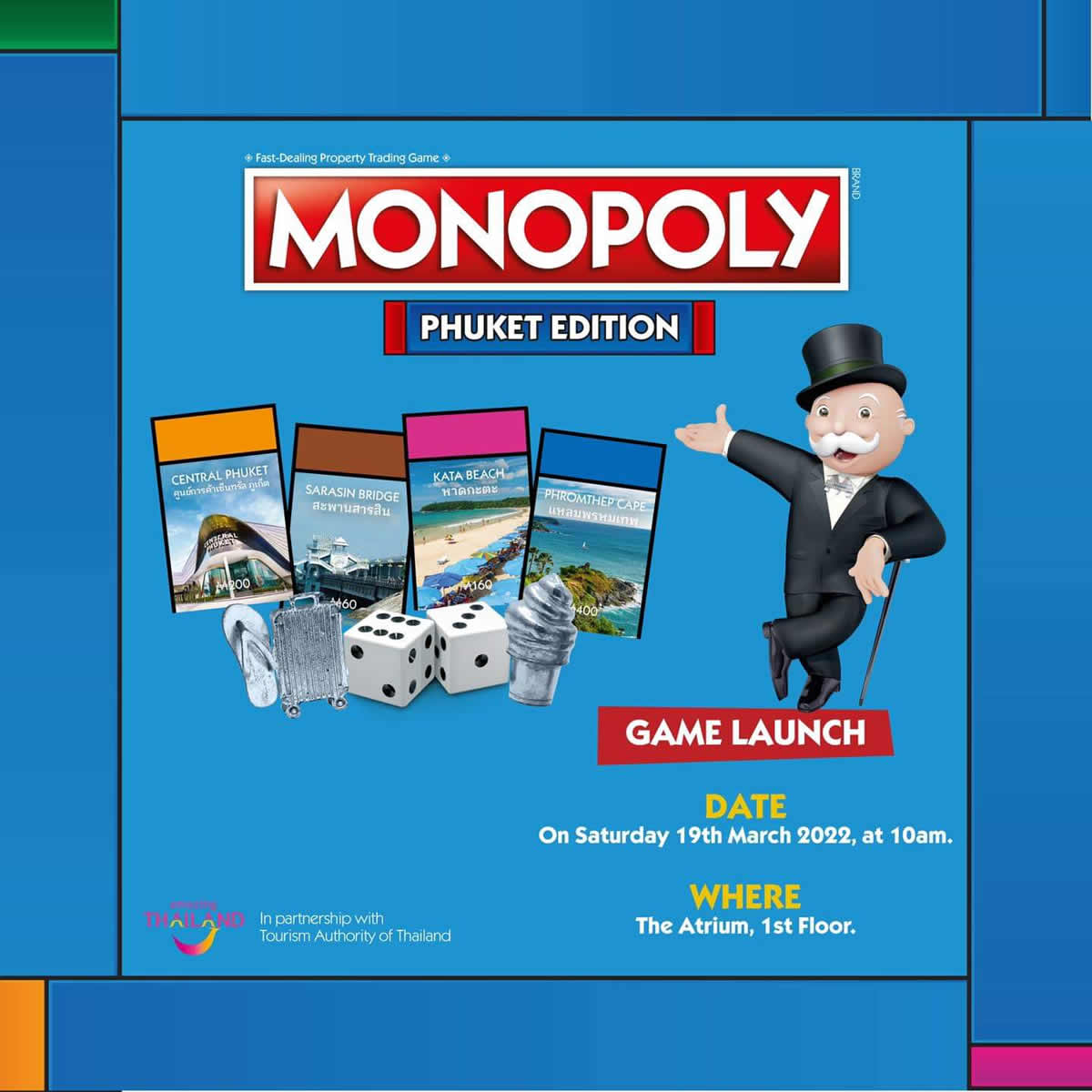 「モノポリー プーケット版」発売、プーケットの観光地がゲームに登場