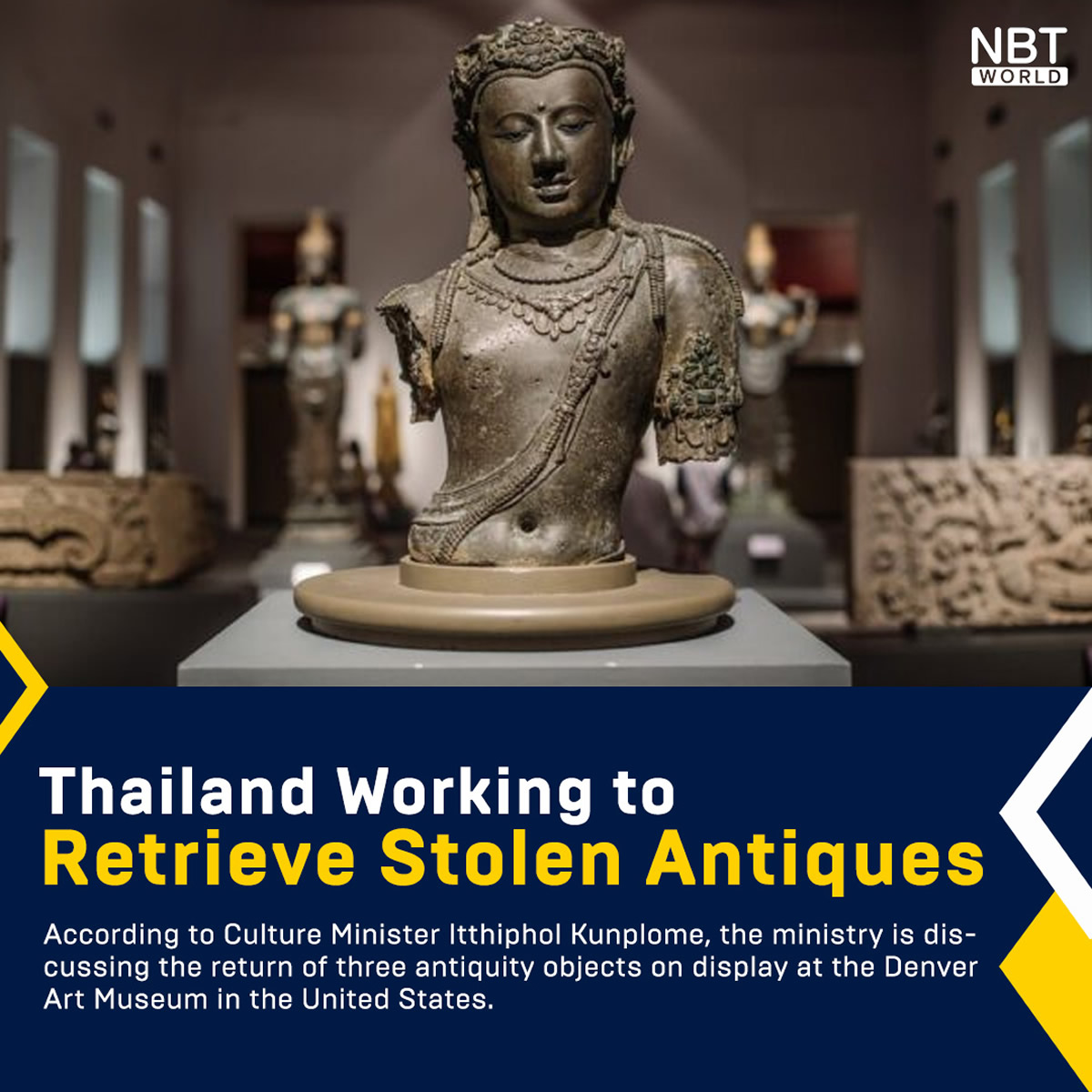 タイ政府、海外の博物館からの古代遺物の回収