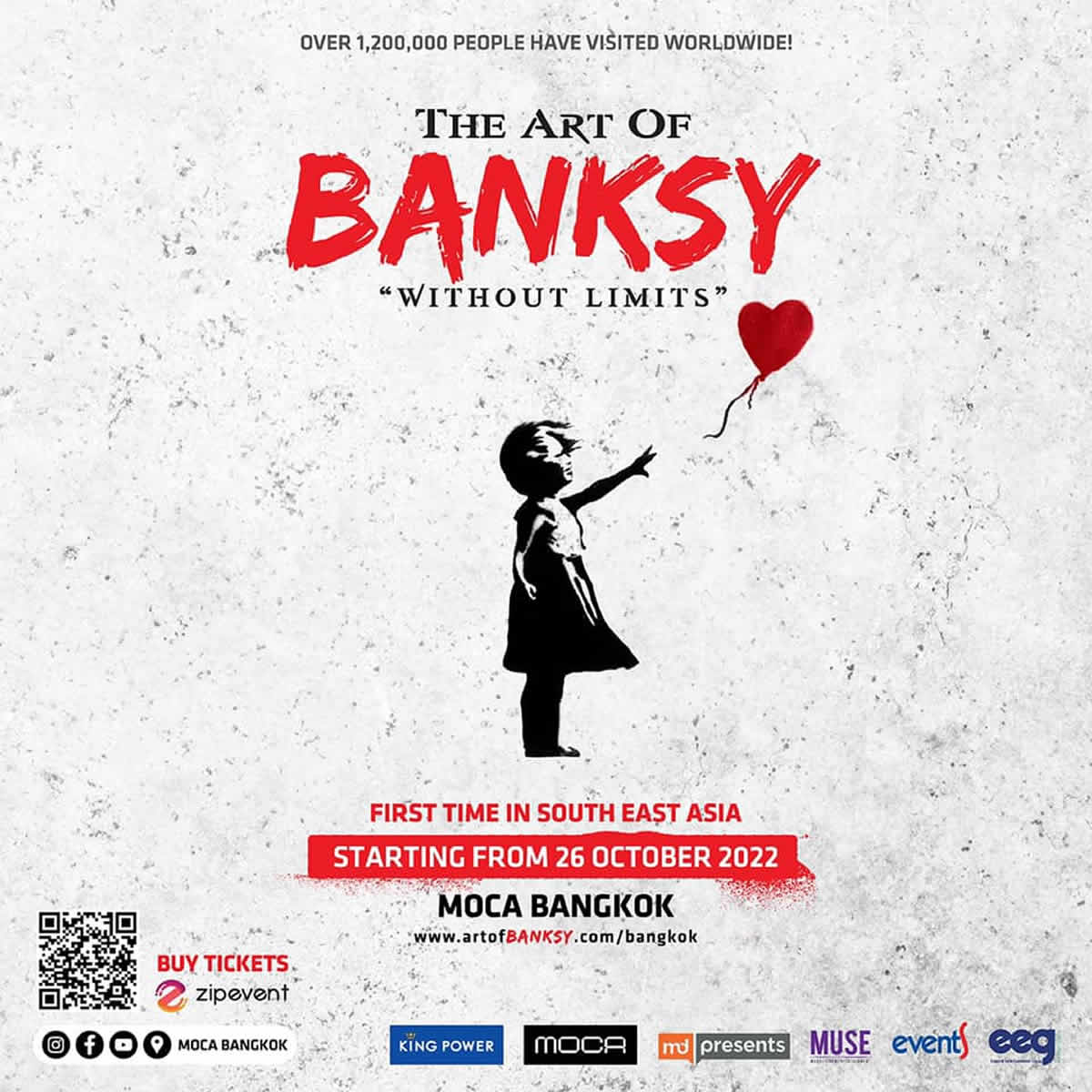 タイ・バンコクでバンクシー展「The Art of Banksy : Without Limits」開催