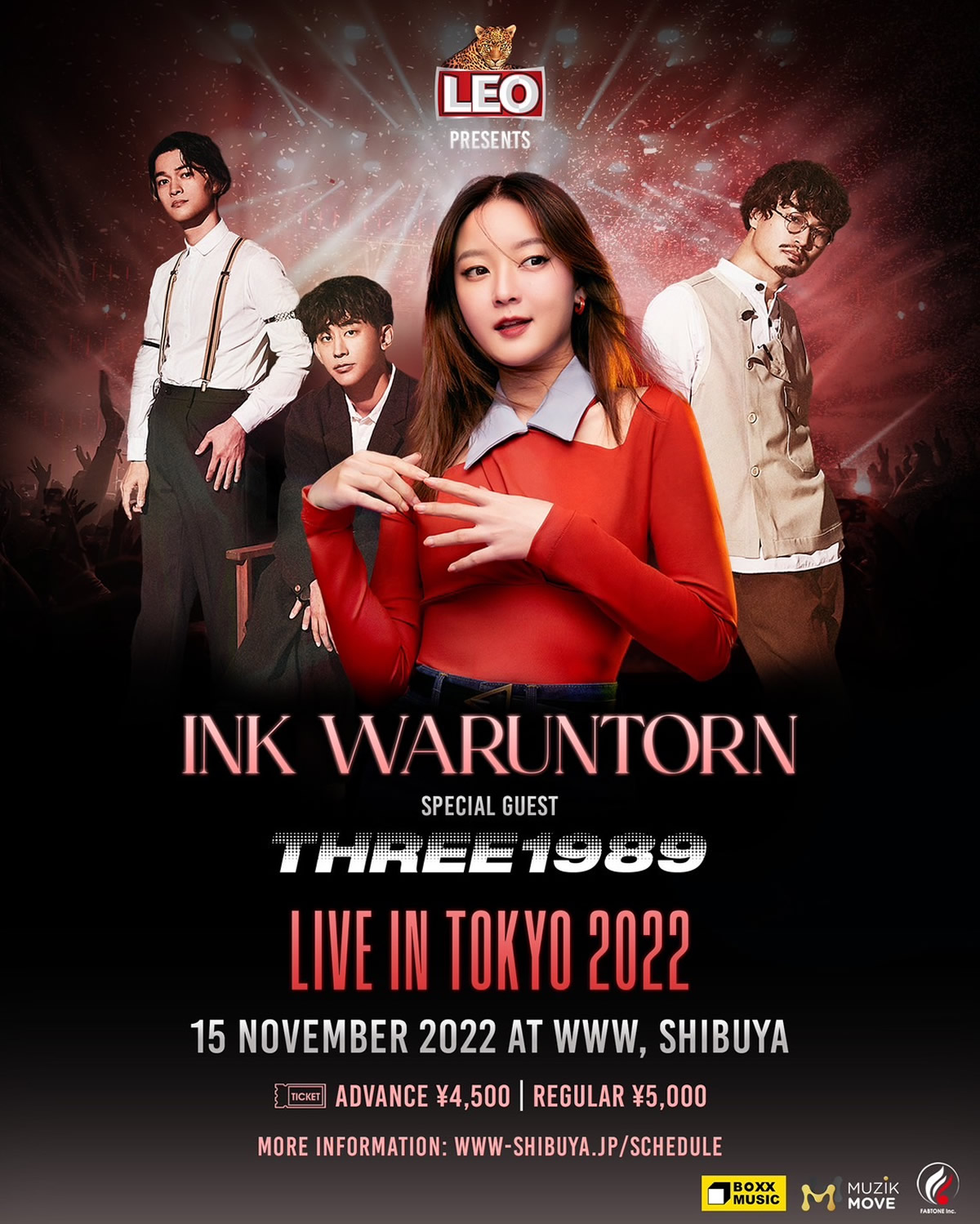 タイ人女性歌手イン・ワラントーン東京公演、Shibuya WWWで2022年11月15日(火)開催