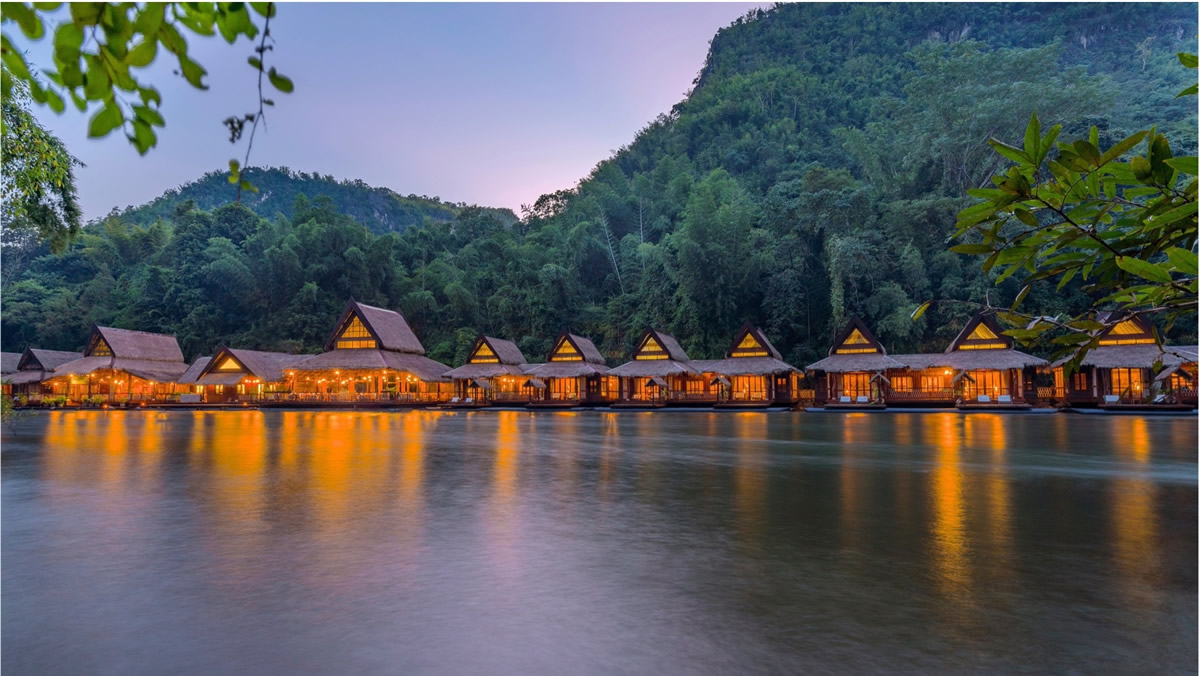 タイ・カンチャナブリの「映える水上ホテル」Ooohが発表