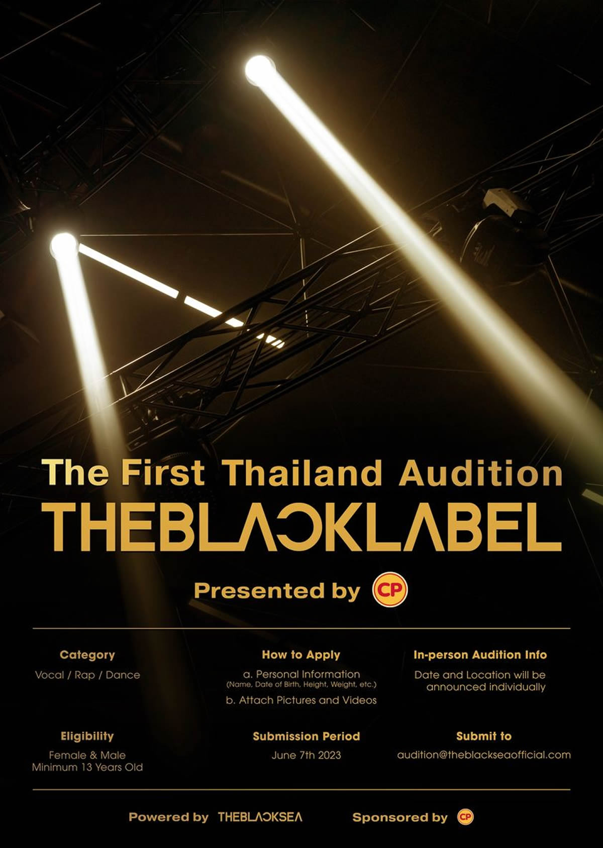 THEBLACKLABEL's First Thailand Audition Presented By CP   ＝ THEBLACKSEA