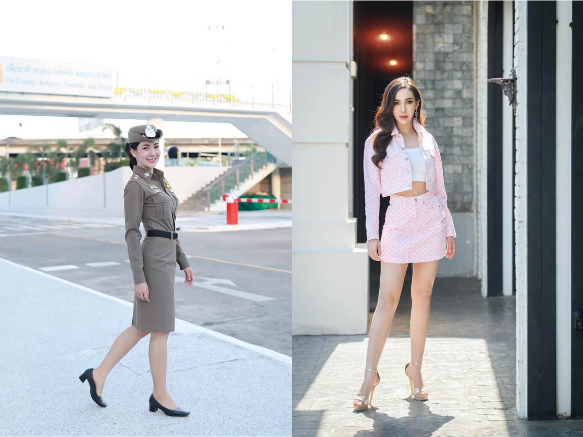 大尉に昇進した女性警察官はルークトゥン歌手でミスコン美女