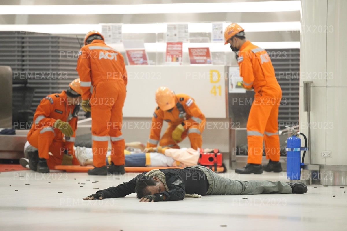 PEMEX2023：プーケット空港で銃撃犯シミュレーション訓練