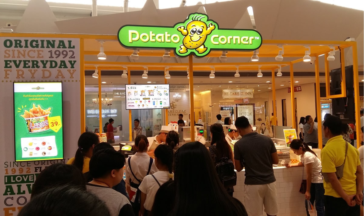 タイで92店舗を展開するフライドポテト専門店「Potato Corner Thailand」にモバイルCRMサービス、バリューデザインが提供