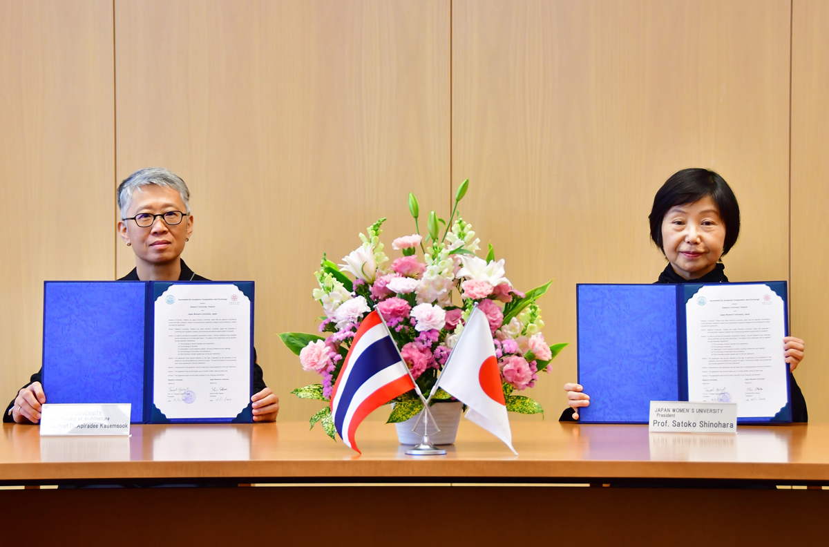 日本女子大学がタイのシラパコーン大学と学術交流に関する⼤学間協定を締結