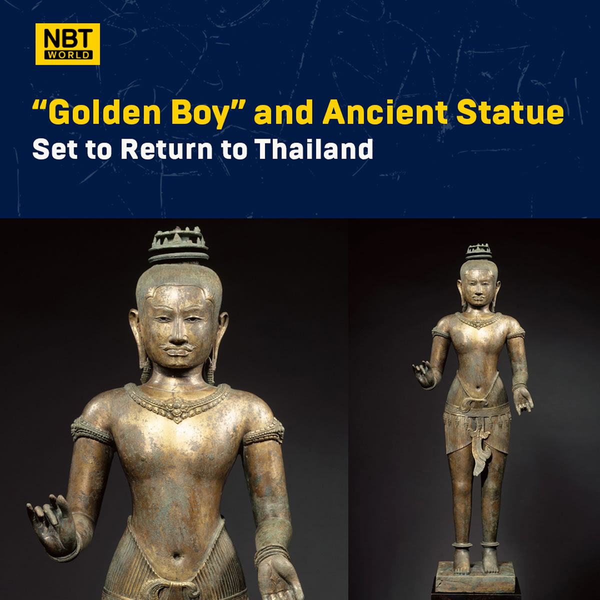 シヴァ神像「ゴールデンボーイ」がタイに帰国へ