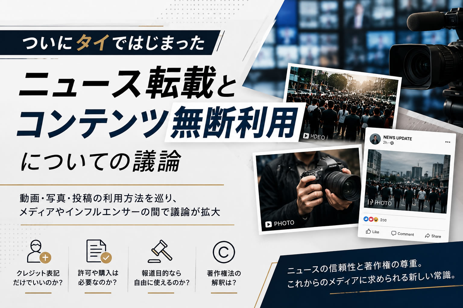 ついにタイではじまった「ニュース転載とコンテンツ無断利用」についての議論