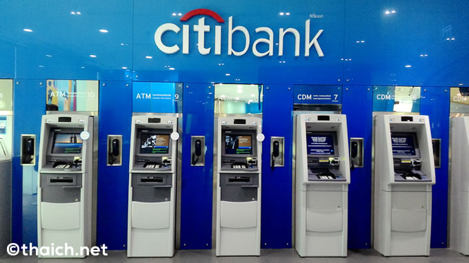 タイのシティバンク銀行ATMの引き出し限度額は５万バーツ