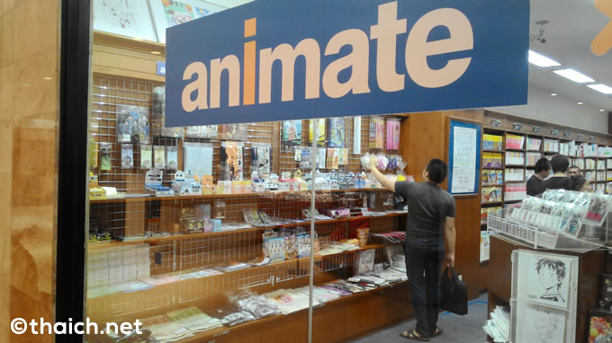 伊勢丹バンコク店の紀伊国屋書店にアニメイトコーナーがあった