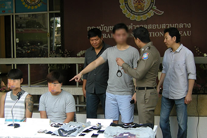 バンコクで韓国人を襲う韓国人連続強盗犯を逮捕