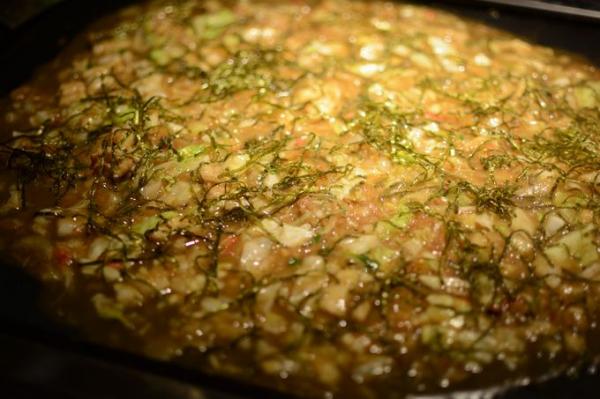 ミシュラン掲載の天ぷら阿部とコラボした最高級白ごま油で作られる揚玉を使用