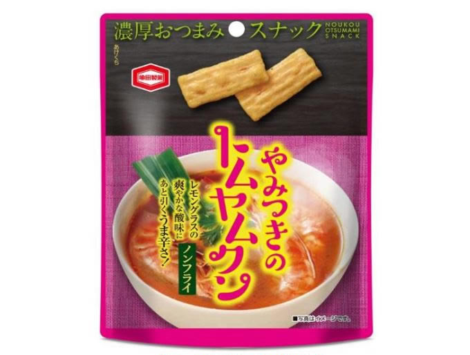 亀田製菓 おつまみスナック「やみつきのトムヤムクン」を日本全国で発売